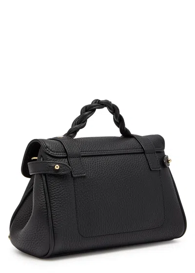 Mulberry Mini Alexa Grained Leather Cross-body Bag In Black