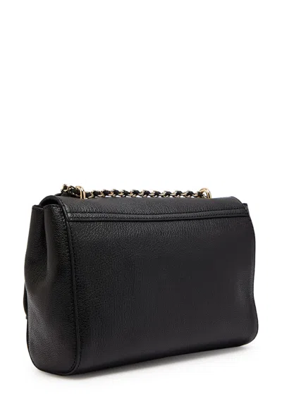 Mulberry Lily Grained Leather Shoulder Bag In Black