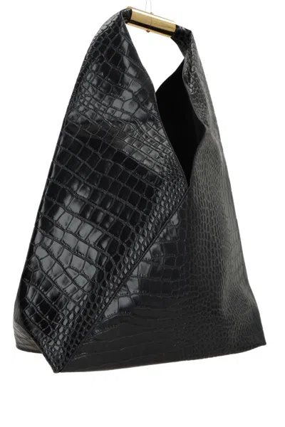 Mm6 Maison Margiela Medium Japanese Handbag In Black