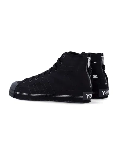 Y-3 Nbhd Y-3 Nizza Hi Sneakers By Neighborhood In Black