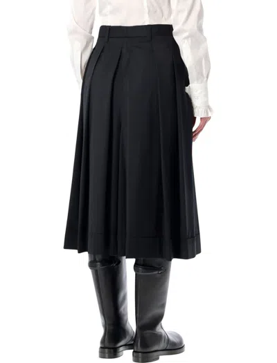 Vivienne Westwood Black Wool Culotte Pants In Black