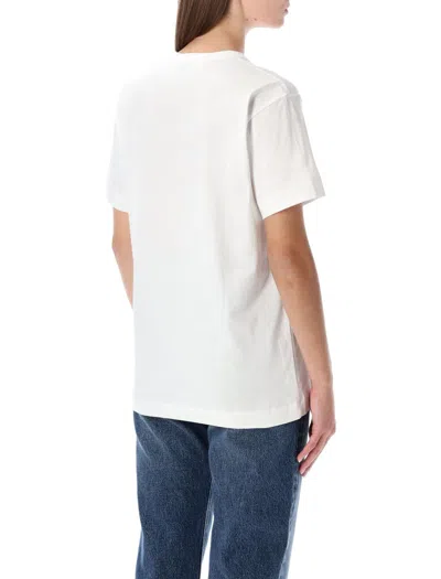 Comme Des Garçons Play Big Heart Stud In White