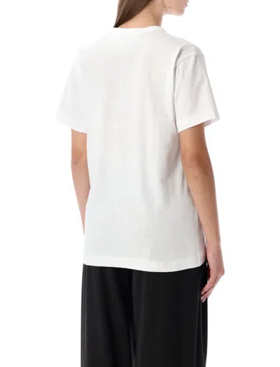 Comme Des Garçons Play Big Heart Stud In White