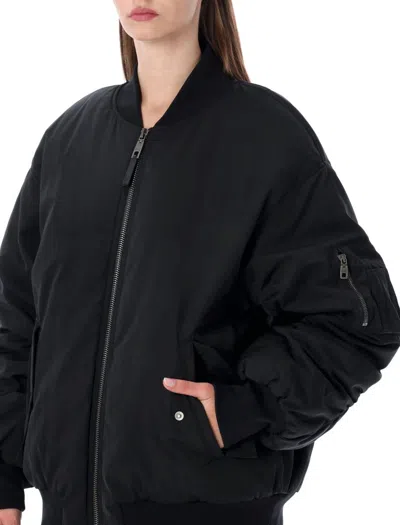 Dolce & Gabbana Nylon Jacket With Wrinkled Effect In Black