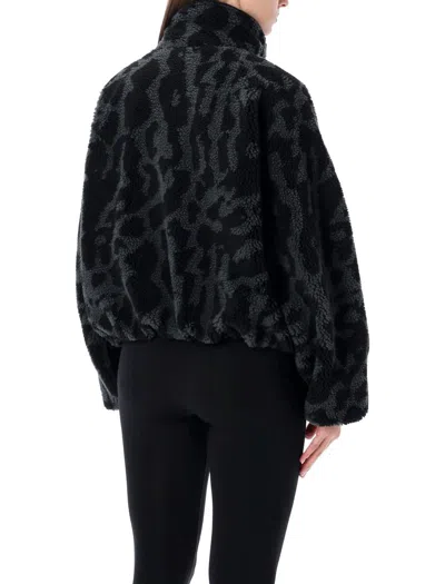 Nike High-pile Black Fleece Jacket In Black