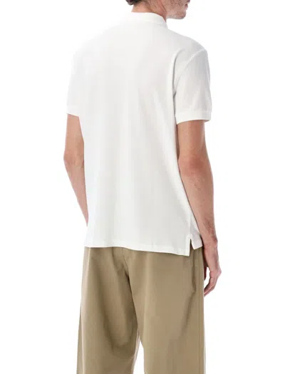 Polo Ralph Lauren Fitted White Polo Shirt With Embroidered Logo In White