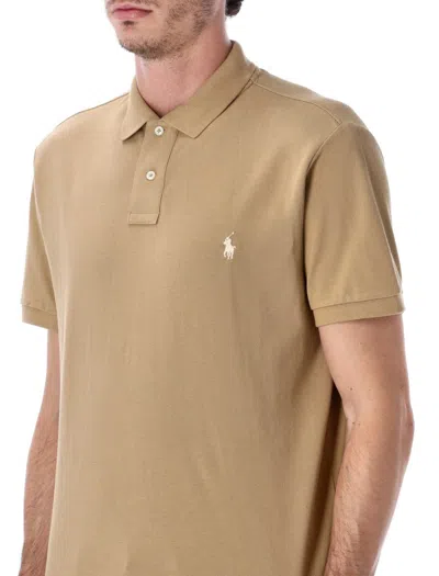 Polo Ralph Lauren Custom Polo In Brown