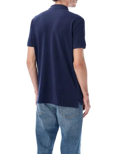 Polo Ralph Lauren Cotton Mesh Classic Fit Polo Shirt In Blue
