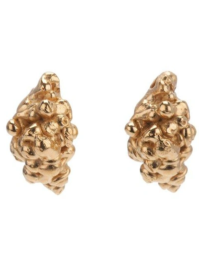 Shop Imogen Belfield 'little Droplets' Earrings - Metallic