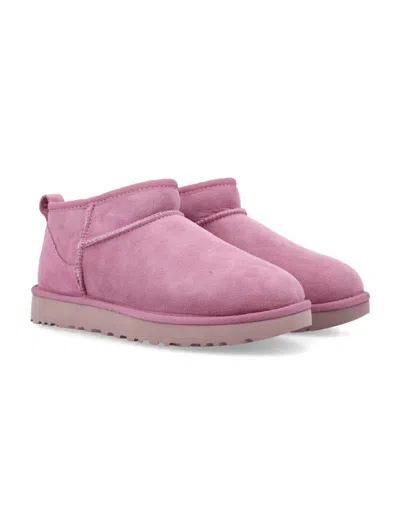 Ugg 10mm Classic Ultra Mini Shearling Boots In Pink