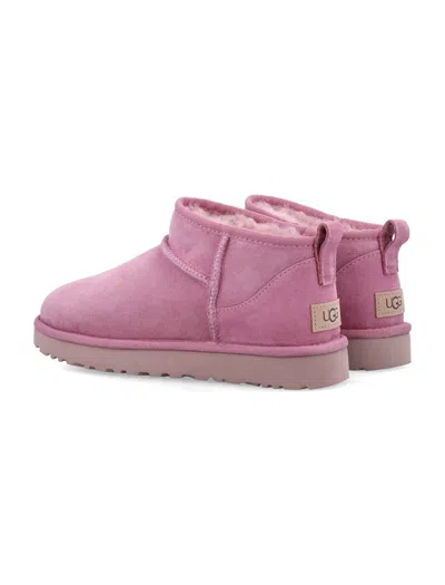 Ugg 10mm Classic Ultra Mini Shearling Boots In Pink