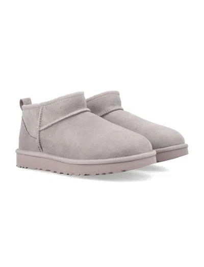 Ugg Classic Ultra Mini Suede Boots For Woman In Gray