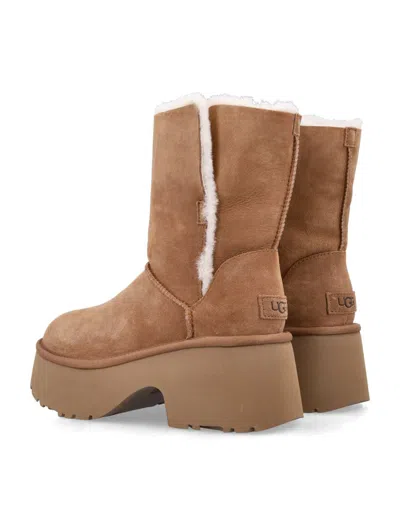 Ugg Classic Esmee Twinface Shearling Boots In Brown