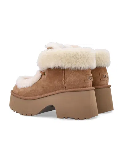 Ugg Classic Esmee Lace Up Suede Boots In Brown