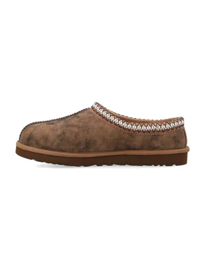 Ugg Tasman Baxter Slippers With Braided Details In Brown
