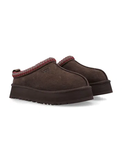 Ugg Tazz Ii Suede Platform Mules In Brown