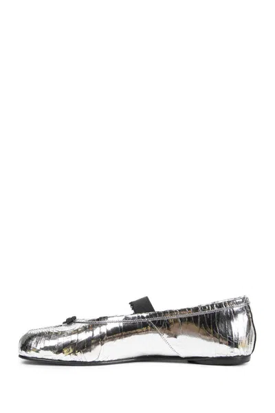 Maison Margiela Tabi Ballerina Broken Mirror Shoes In Animal Print