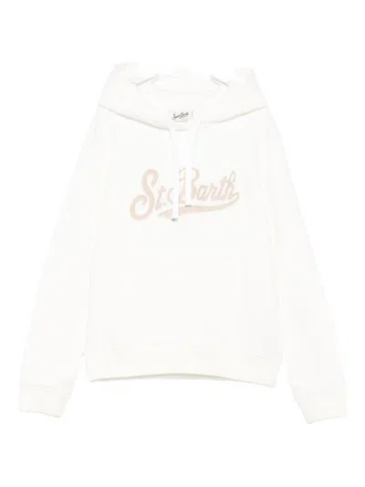 Mc2 Saint Barth Virginia Logo Sweatshirt In White