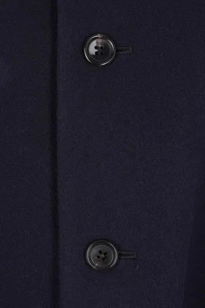 Comme Des Garçons Coats In Blue