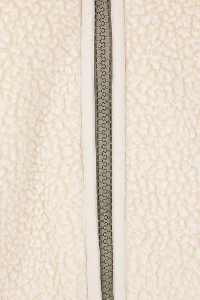 Maison Kitsuné Casual Fleece Zipped Jacket In Neutral