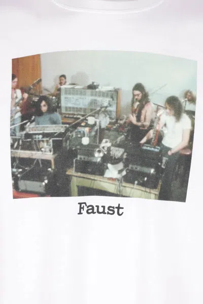 Undercover Faust-print Long-sleeve Sweater In White