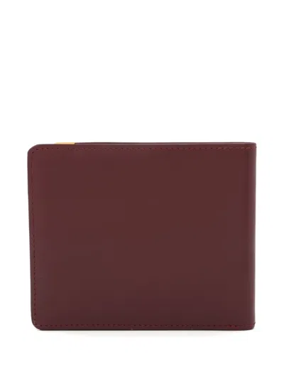 Pre-owned Cartier 2000-2010s Logo-embossed Bi-fold Wallet In Red