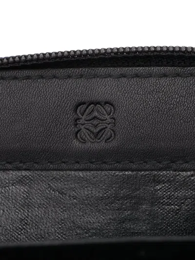 Pre-owned Loewe 1990-2000s Zip Coin Pouch In Black