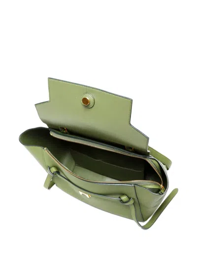 Pre-owned Celine 2010-2020s Belt Leather Bag In Green