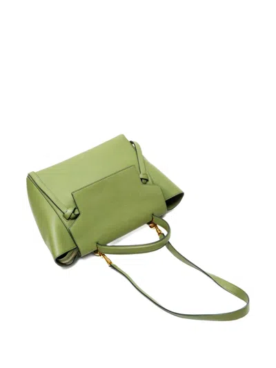 Pre-owned Celine 2010-2020s Belt Leather Bag In Green