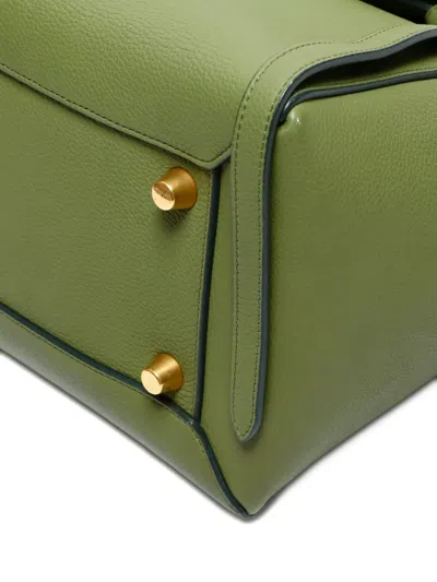Pre-owned Celine 2010-2020s Belt Leather Bag In Green