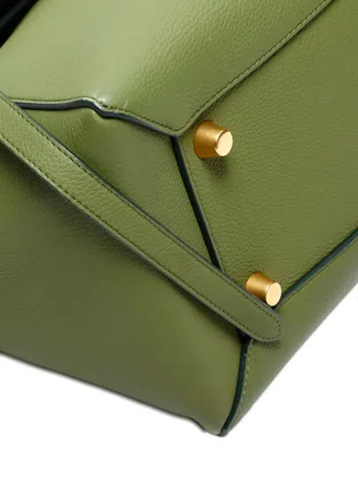 Pre-owned Celine 2010-2020s Belt Leather Bag In Green