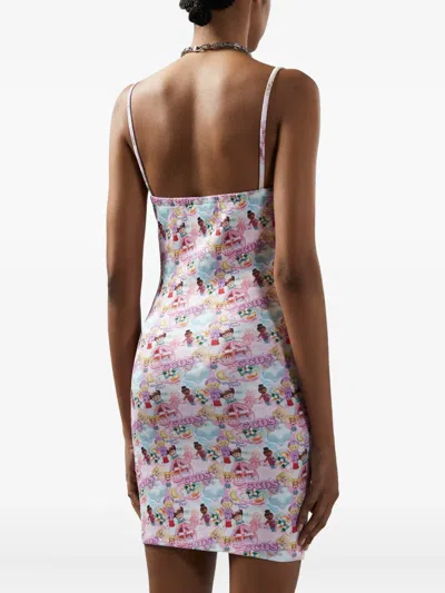 Gcds Polly Pocket Printed Mini Dress In Pink