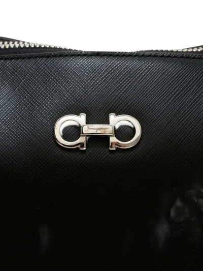 Pre-owned Ferragamo 2010-2020 Logo-plaque Shoulder Bag In Black