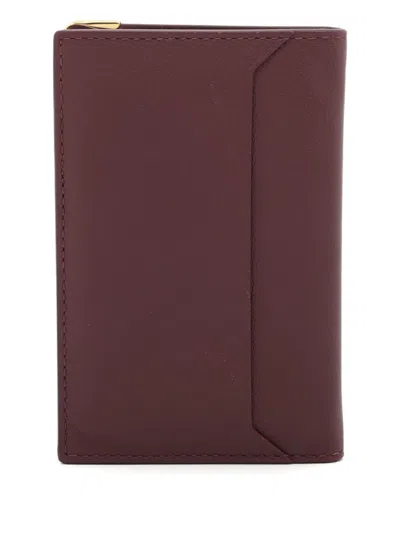 Pre-owned Cartier 2000-2010s Logo-embossed Bi-fold Wallet In Red