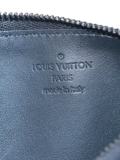 Pre-owned Louis Vuitton 2020s Zip Coin Card Holder In Black