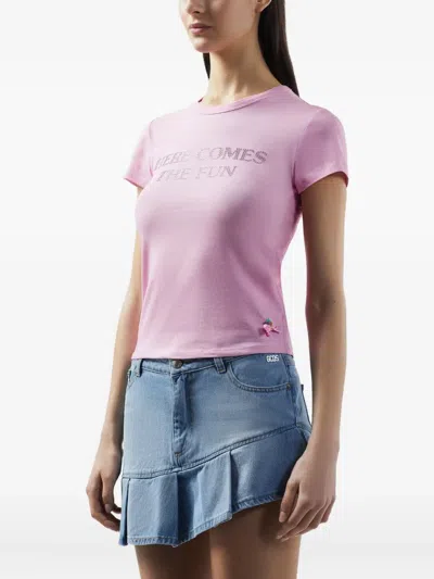 Gcds Polly Pocket Bling T-shirt In Pink
