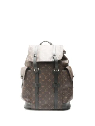 Pre-owned Louis Vuitton 2016 Christopher Mm Monogram Backpack In Brown