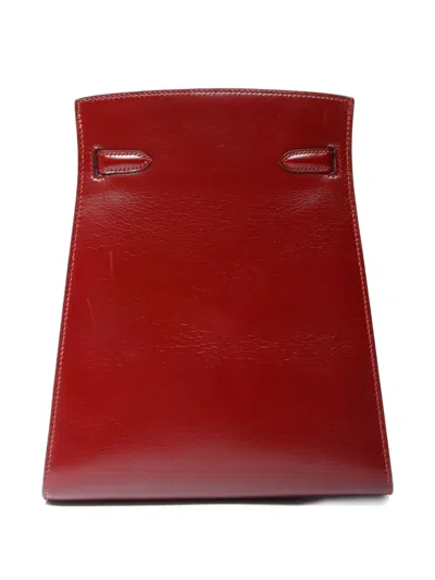 Pre-owned Hermes 2014 Kelly Sports Leather Tote Bag In Red