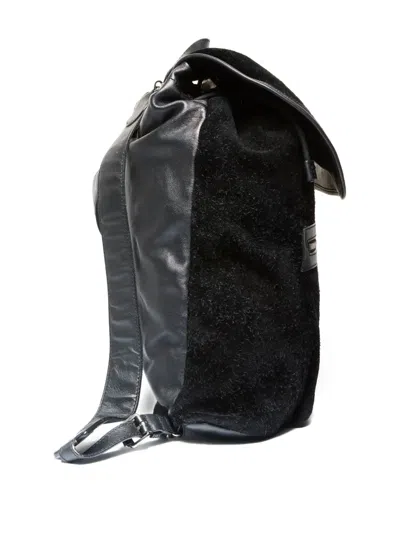 Pre-owned Balenciaga 2010s Rock Suede Backpack In Black