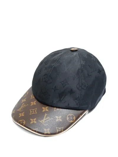 Pre-owned Louis Vuitton 2022 Monogram Get Ready Cap In Black
