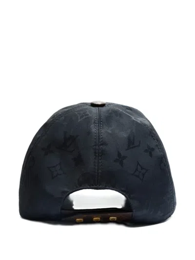 Pre-owned Louis Vuitton 2022 Monogram Get Ready Cap In Black