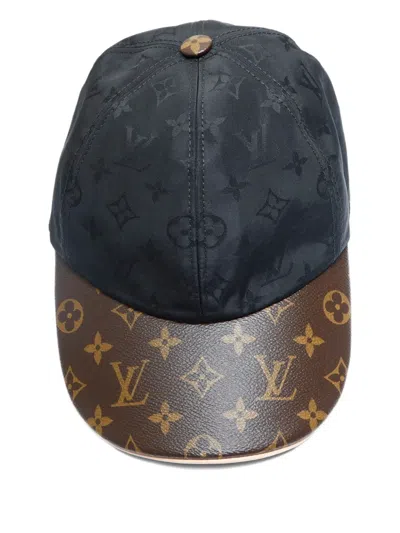 Pre-owned Louis Vuitton 2022 Monogram Get Ready Cap In Black