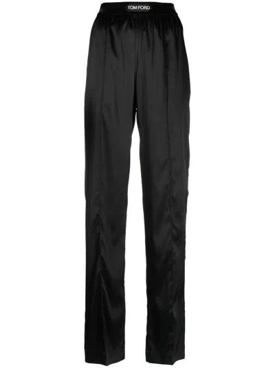 Tom Ford Pajama Trousers In Black