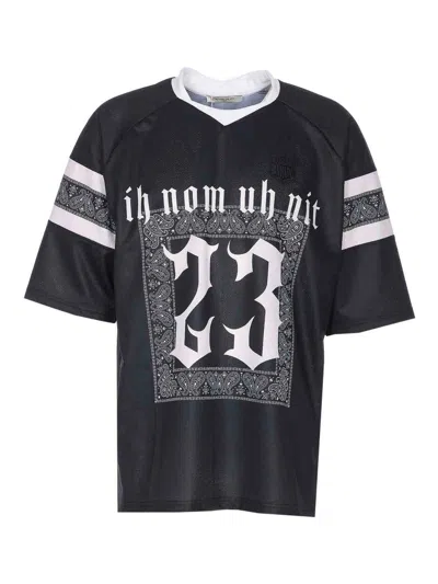 Ih Nom Uh Nit Oversized Graphic Print Crewneck T-shirt In Black