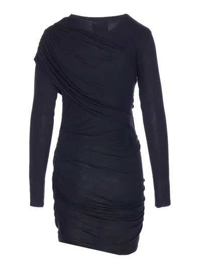 Isabel Marant Étoile Denise Short Dress In Draped Jersey In Black