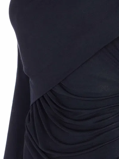 Isabel Marant Étoile Denise Short Dress In Draped Jersey In Black