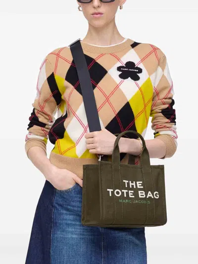 Marc Jacobs Black  Tote Bag In Cotton S In Green