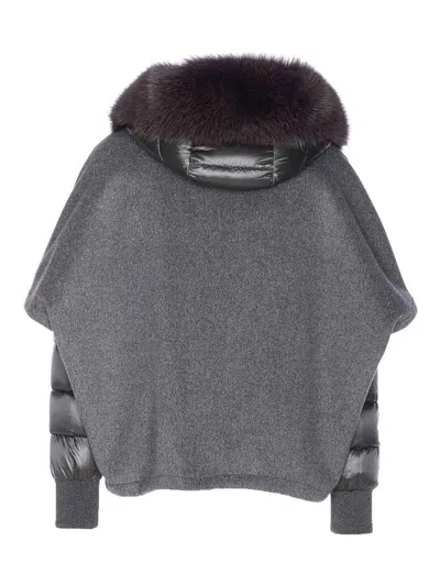 Moorer Grey Pegaso Down Jacket In Gray