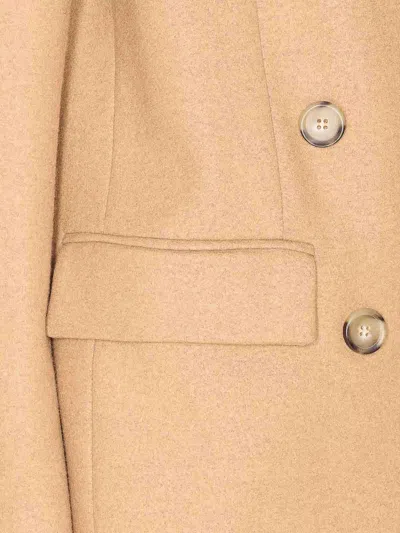 Pinko Tailored Long Sleeve Jacket Pockets In Brown
