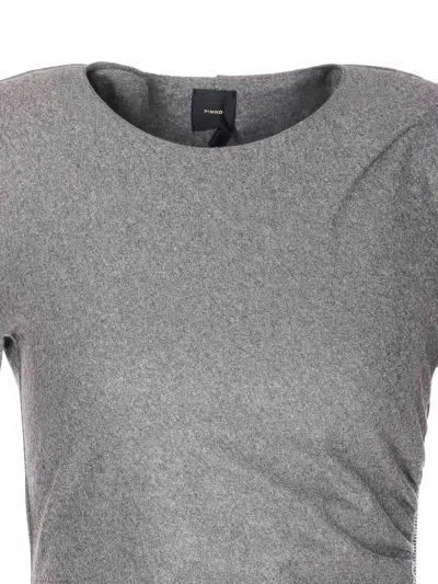 Pinko Almundena Abito Flanella Di Je In Gray